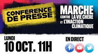 Conférence de presse sur la marche du 16 octobre - #Marche16Octobre