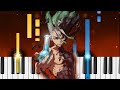 Dr. Stone OP2 - Sangenshoku - EASY Piano Tutorial