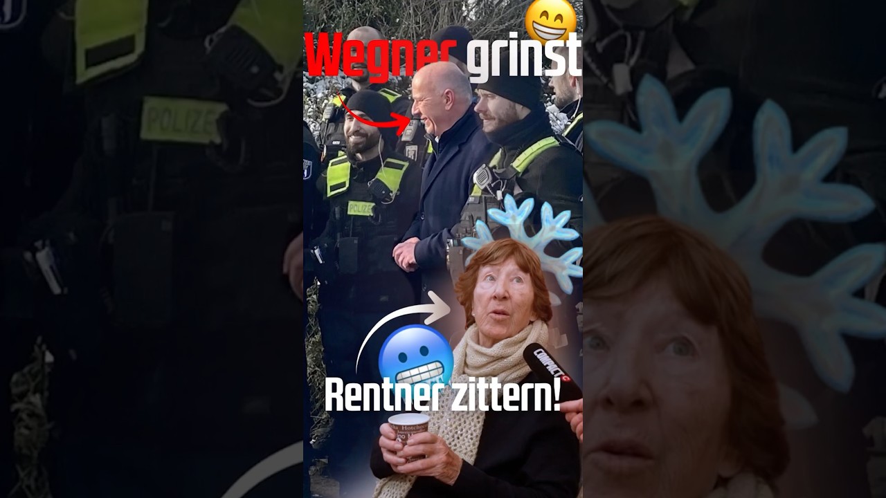 Berlins Bürgermeister (Kai Wegner CDU) grinst, während Rentner frieren!