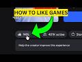 How To Like The Game on Roblox(EASY)