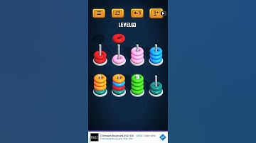 Hoop Sort Puzzle - Color Ring Stack Sorting Game Level 60 Solution