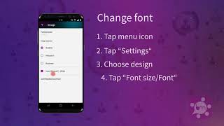 BubCon Tutorial - Change font screenshot 2