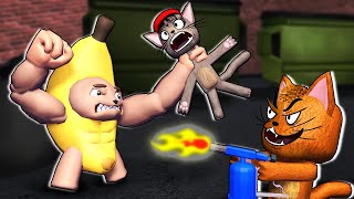 Banana Cat - survival in roblox - ALL EPISODES (Roblox Animation)