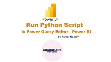 Run Python Script in Power Query Editor - Power BI
