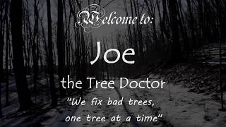 Joe, the Tree Doctor.  We can fix any tree problem, many times while you wait!