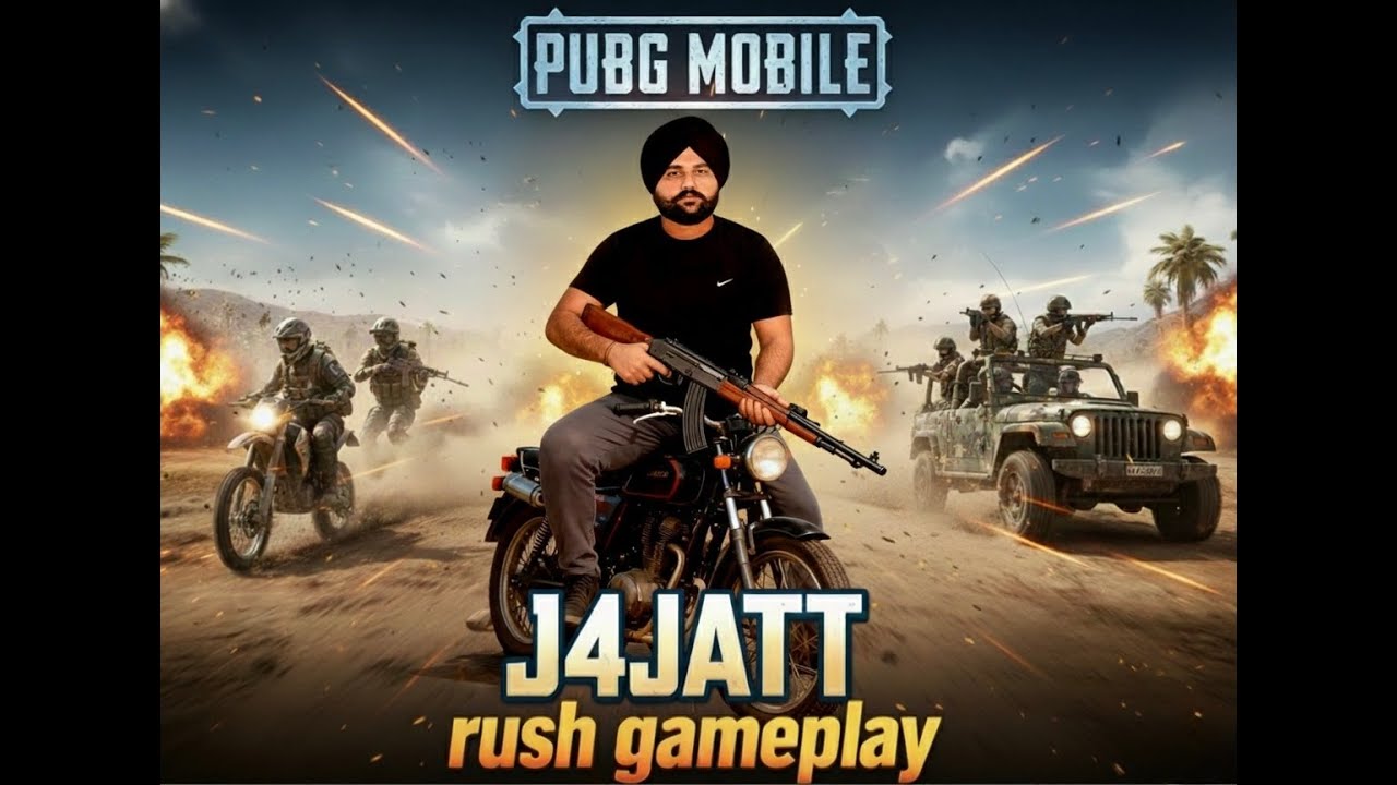 PUBG LIVE FULL RUSH GAMEPLAY | JATT IS LIVE  | PUNJABI AGAYE 
