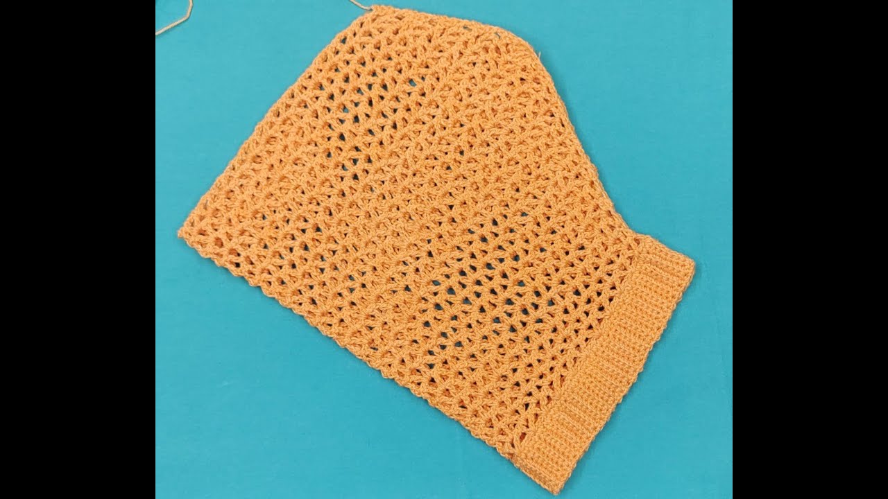 Crochet Saree Blouse - Attach Sleeves