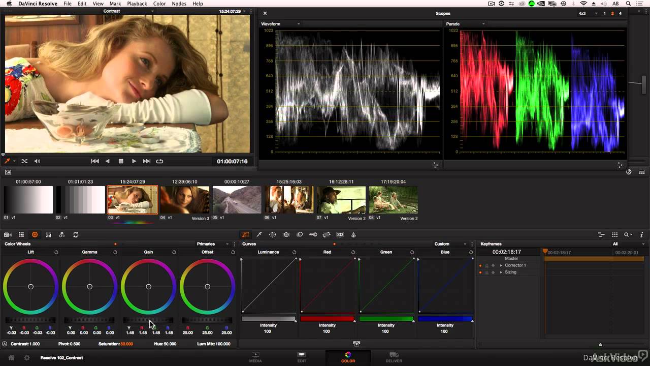 can you color grade in davinci resolve 16 free version