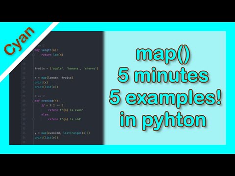 في بايثون map() خمس امثلة في خمس دقايق عن