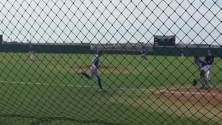 Thomas Obermiller Baseball -- Batting (2 RBI Double)