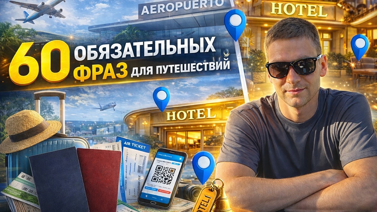 НЕВОЗМОЖНО путешествовать без ЭТИХ ФРАЗ на английском