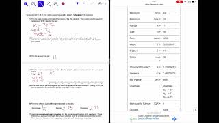 Describing Data Practice #11-17