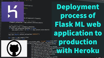 Complete Deployment process of Flask ML web application to Heroku cloud with Github.