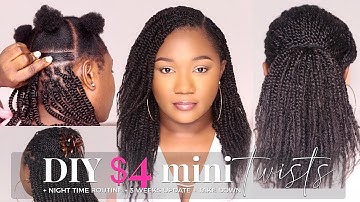 🛑 ✋🏽Verspil NOOIT meer geld! DIY $4 mini-twists met X-Pression Hair