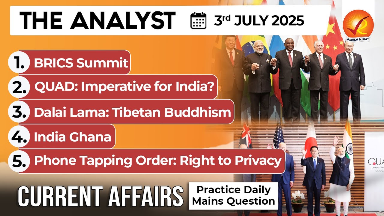 Daily Newspaper Analysis 03rd July 2025 | The Hindu Analysis | Indian Express Analysis |The Analyst