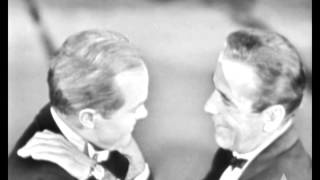 Humphrey Bogart and Bob Hope Cut Up: 1955 Oscars