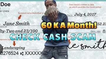I Made 60k a month off check scams And went to jail step by step (Check Fraud)