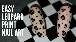 Easy Leopard Print Nail Art Tutorial