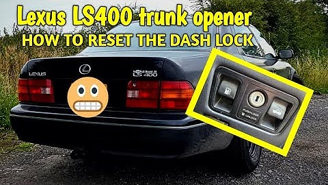 Lexus LS400 UCF20 boot / Trunk opener reset.