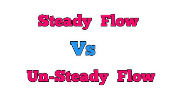 Difference between Steady and unsteady Flow in Open channel Flow