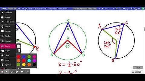 Math 9 Lesson 8.3 - Inscribed and Central Angles