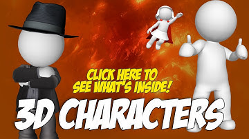 3D characters for The Logo Creator