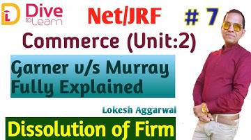 7 Dissolution of Partnership Garner versus Murray