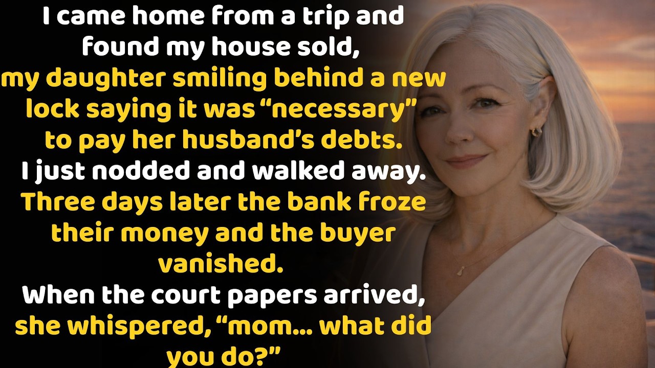 My Daughter Said, “We Sold Your Home To Settle My Husband’s Debts.” I Just Smiled…