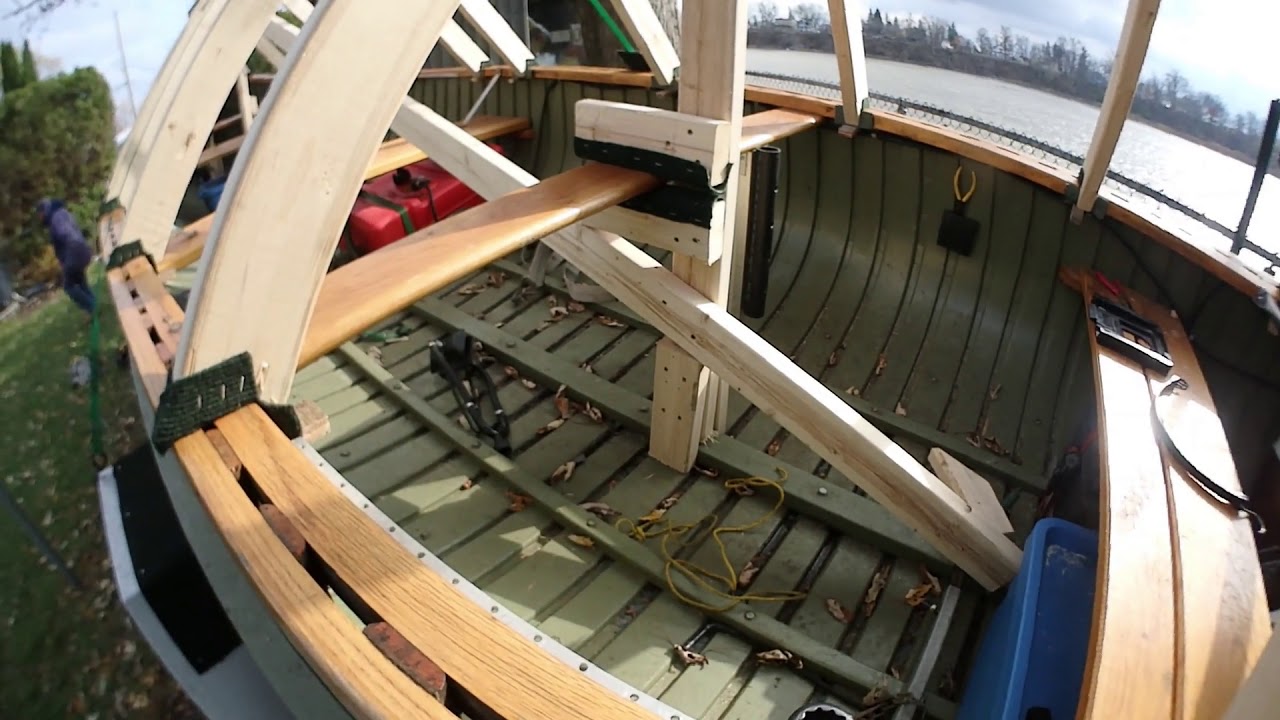 Winter Boat Cover DIY Easy & Cheap , Freighter Canoe. YouTube