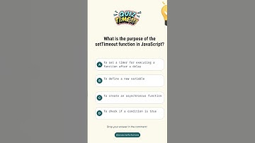 What is the purpose of the setTimeout function in JavaScript? #coding  #javascript #reels