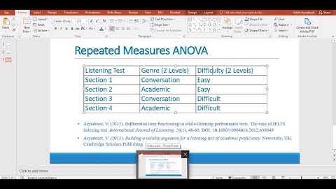 Repeated measures ANOVA 4: A 2X2 repeated measures Example (Part 1)