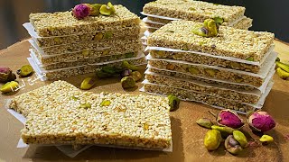 سمسميه بالعسل  Honey sesame bars