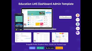 Powerful LMS Dashboard for Seamless Learning, Analytics, Progress Tracking, and User Insights