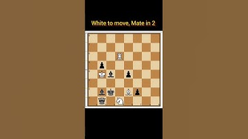 ||Mate in 2|| #shorts #chess  #checkmate #learnchess  #tactics #chessforbeginners #chessmatetricks