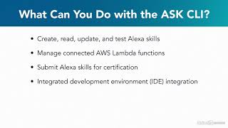 Alexa building skills || 05 - What is the ASK CLI