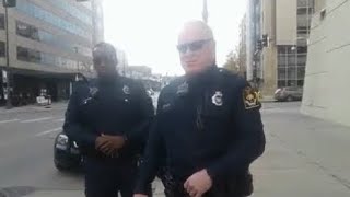 ERASE YOUR FOOTAGE !!!! NOW  I DON&#39;T ANSWER QUESTIONS  ID REFUSAL FIRST AMENDMENT AUDIT POLICE OWNED
