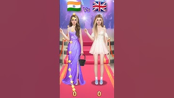 INDIA Vs LONDON Fashion Show 💃💄| Makeup Show Game For Girls #shorts #makeupgames #fashionshowgame