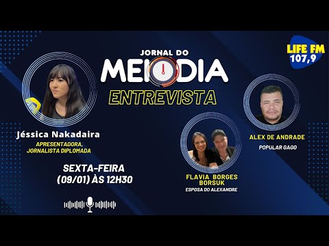 Sexta-feira, 09/01, o Jornal do Meio-Dia