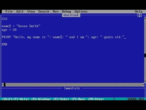 QBasic - Variables