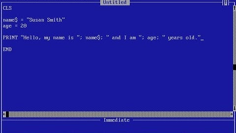 QBasic - Variables