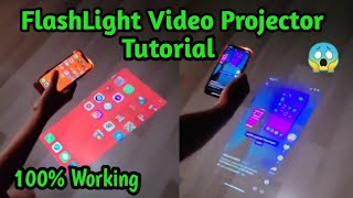 How to Mobile FlashLight Video Projector in Any Mobile💯😱| FlashLight HD Video Projector Tutorial image