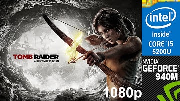 Tomb Raider 2013 on HP 15-ab032TX, Normal  Setting 1080p, Core i5 5200u + Nvidia Geforce 940m