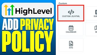 How To Add Privacy Policy In GoHighLevel (2025)