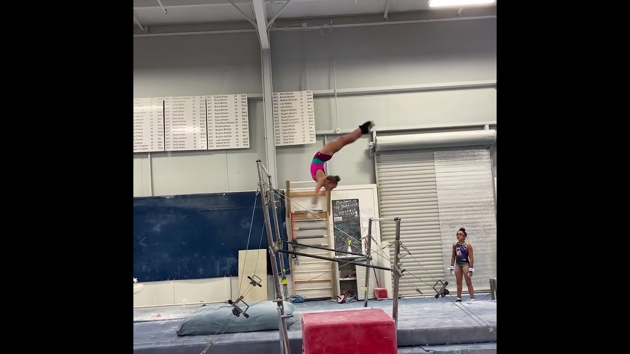 Talented Young Gymnast Practices Her Amazing Skills - 1337177