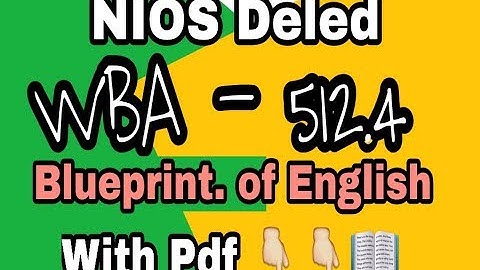 WBA 512.4 blueprint of English