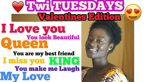 Twi Lessons for Beginners[Akan Twi Language] #yearofreturn2019 I love you..I miss you.