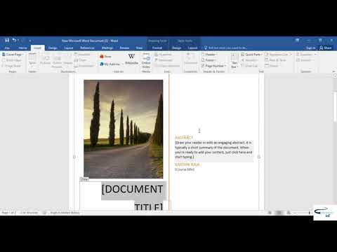 MS WORD IN TAMIL Cover page, Blank Page, Page Break