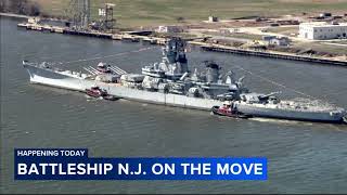 Battleship New Jersey to move again