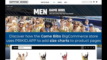 Enhancing BigCommerce Product Pages: PRIKID.APP Size Chart Integration Demo