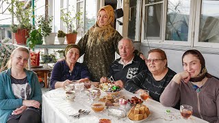 Life in an ancient village in Dagestan. Life in Russia high in the mountains.